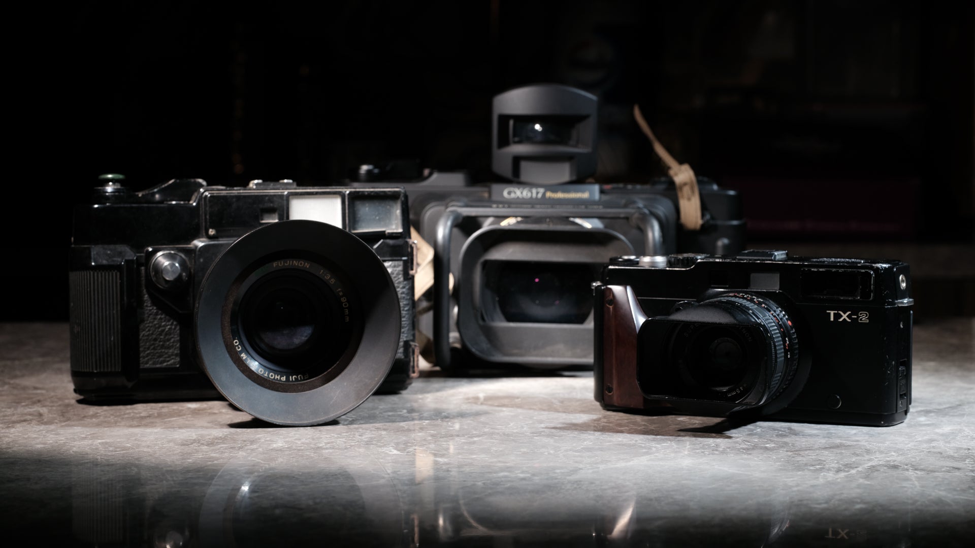 Fujifilm film cameras: XPan 2, GX617, GW690