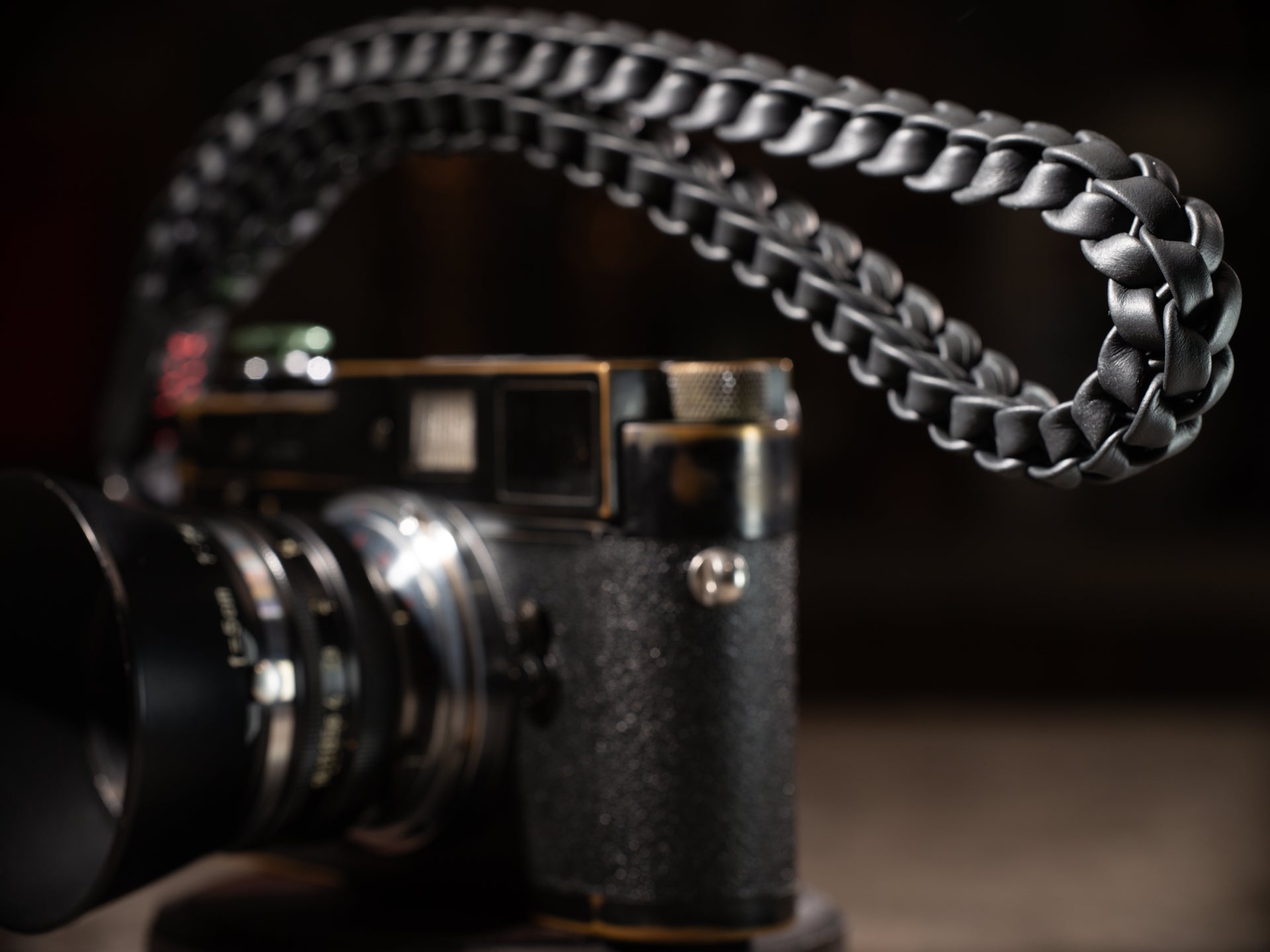 Leather Braided Wrist Strap: Braidy Extra - Shutter Alliance