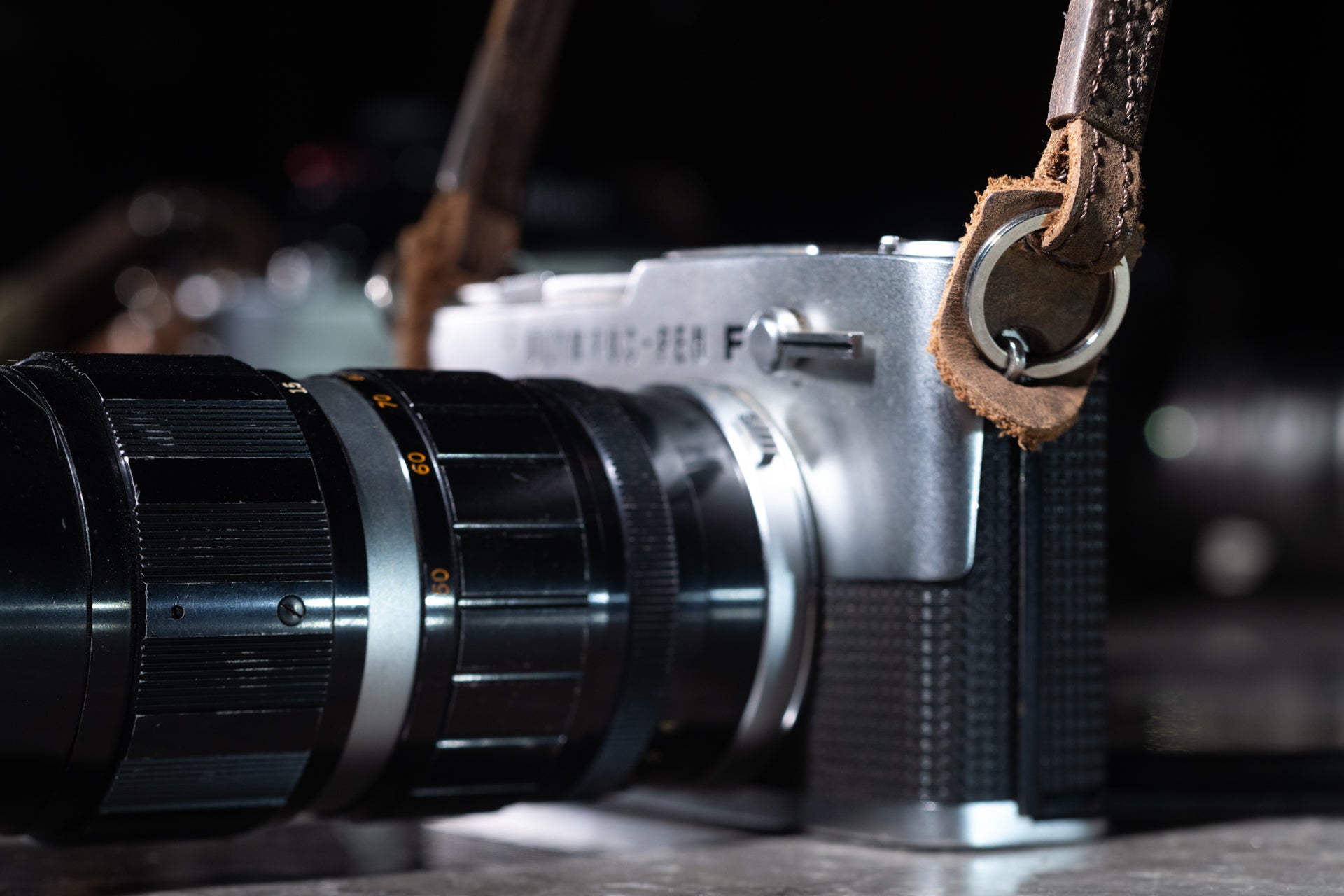 leather camera strap for Olympus Pen F