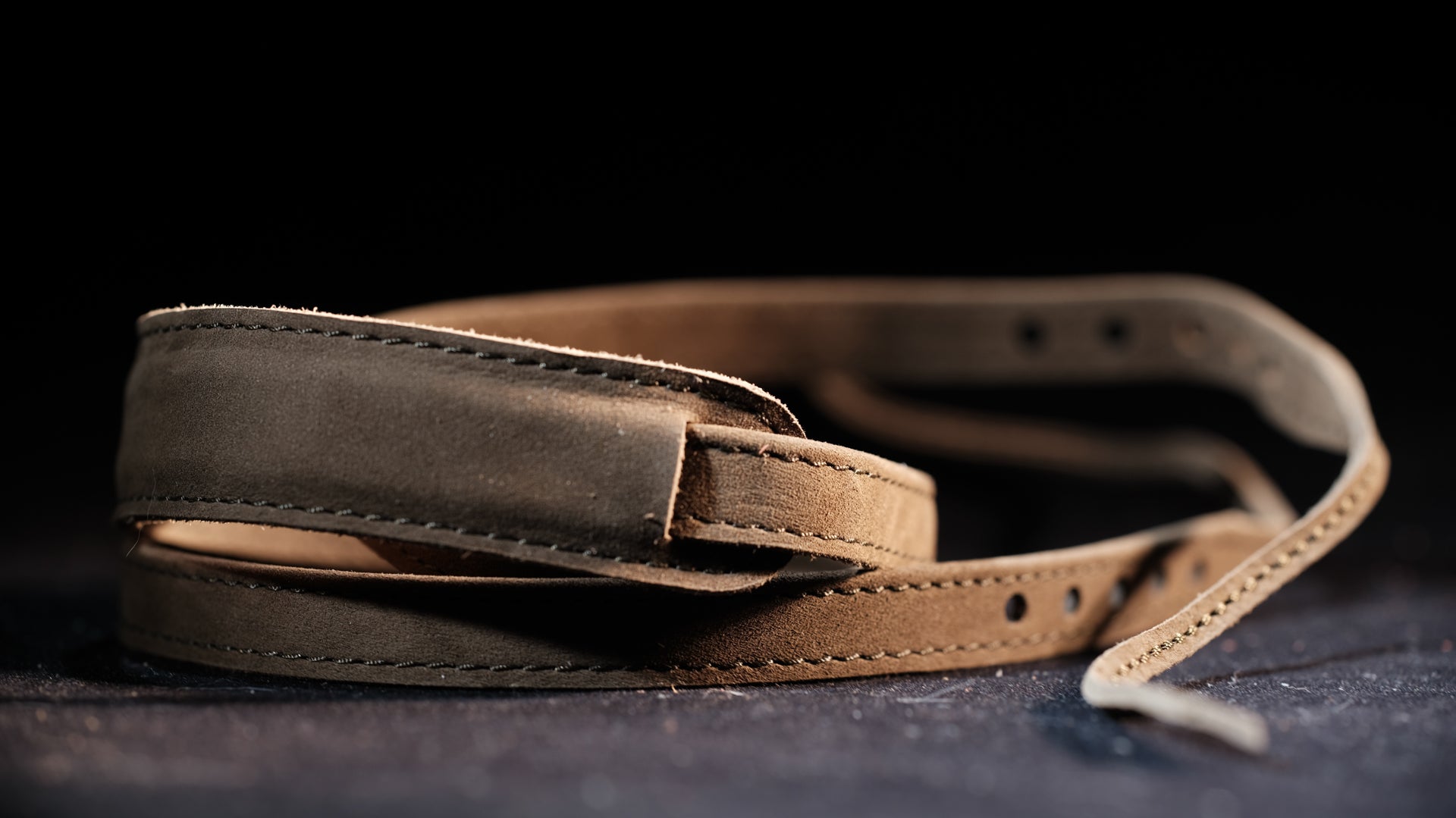 leather camera strap